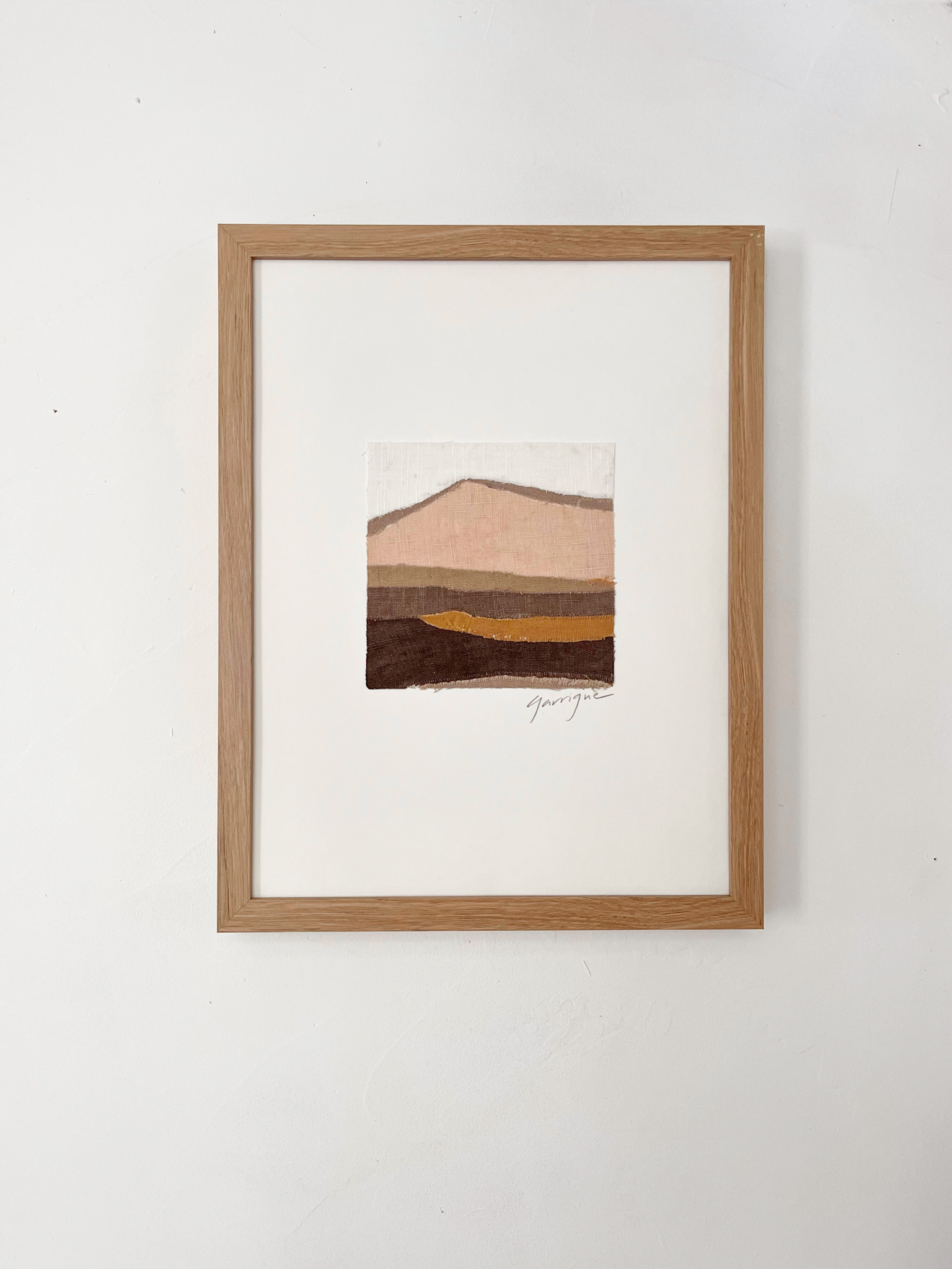 Collines n2 - art textile Garrigue