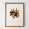 Tournesols - Art textile lin