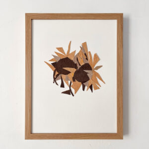 Tournesols - Art textile lin