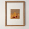 Petites poires sur table - art textile